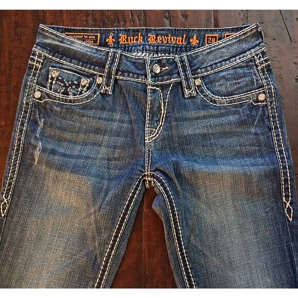 Rock Revival Denisa Straight Y2K Jeans - Size 29 - Picture 9 of 14